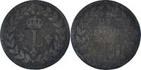 France Decime Coin, Louis XVIII, Strasbourg, Bronze, KM:701 -