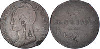France 5 Centimes Coin, Dupré, Paris, Bronze, KM:635.1 -