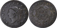 United States Cent Coin, Coronet Cent, U.S. Mint, Copper -