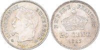 France 20 Centimes Coin, Napoleon III, Paris, Silver -