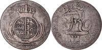 German States 6 Kreuzer Coin, WURTTEMBERG, Friedrich I -