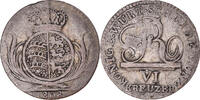 German States 6 Kreuzer Coin, WURTTEMBERG, Friedrich I -