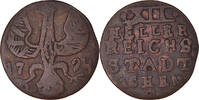 German States 12 Heller Coin, AACHEN, Aachen, Copper, KM:51 -