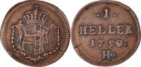 German States Heller Coin, FURTHER AUSTRIA, Josef II, Günzburg -