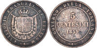 ITALIAN STATES 5 Centesimi Coin, EMILIA, Vittorio Emanuele II -