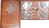 GERMAN-DEMOCRATIC REPUBLIC 4 x 5 mark Coin, 750 Jahre Berlin, Berlin -