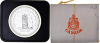 Canada Dollar Coin, Elizabeth II, Silver Jubilee, Royal Canadian Mint -