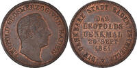 German States Kreuzer Coin, BADEN, Friedrich I, Karlsruhe -