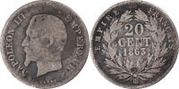 France 20 Centimes Napoleon III, Strasbourg, Silver -