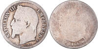 France Franc Coin, Napoleon III, Paris, Silver, KM:806.1 -