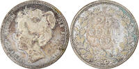 Netherlands 25 Cents Coin, Wilhelmina I, Utrecht, Silver -