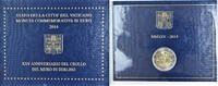 Vatican 2 Euro 25ème anniversaire de la chute du mur, Rome, Pape -