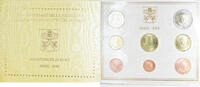 Vatican 1 Cent to 2 Euro euro set, Rome, Benoit XVI -