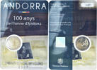 Andorra 2 Euro 100 ans de l'hymne national, Monnaie de Paris, BU -