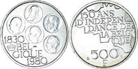 Belgium 500 Francs Coin, Baudouin I, Brussels, Silver Clad -