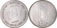 Belgium 250 Francs, 250 Frank Coin, Baudouin I, Brussels -