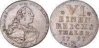 German States 1/6 Thaler Coin, BRANDENBURG-BAYREUTH, Friedrich -