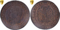 France 10 Centimes Coin, Napoleon III, Paris, PCGS, MS65RB -