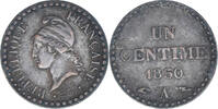 France Centime Coin, Dupré, Paris, Bronze, KM:754 -