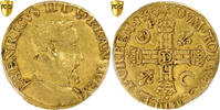 France Henri d'or Henri II, Lyon, Gold, PCGS, Gadoury:389C -