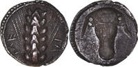 Triobol Lucania, Metapontion, Pedigree, Silver -