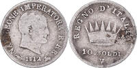 Italy 10 Soldi Coin, KINGDOM OF NAPOLEON, Napoleon I, Venice -