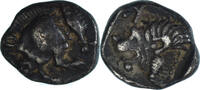 Hemiobol Coin, Mysia, Kyzikos, Silver, SNG-Cop:48 -