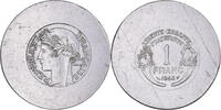 France 1 Franc Graziani, Algiers, Engraver Specimen/Trial, Aluminum -