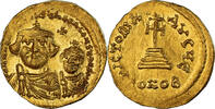 Solidus Heraclius, with Heraclius Constantine, Constantinople, Gold -
