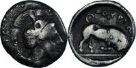 Triobol Coin, Lucania, Thourioi, Silver, HN -