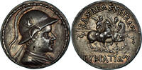 Tetradrachm Baktrian Kingdom, Eukratides I, Silver -