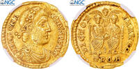 Solidus Magnus Maximus, Trier, Gold, NGC, RIC:IX-77b -