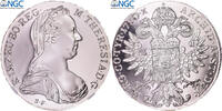 Austria Thaler Maria Theresa, Vienna, Restrike, Silver, NGC, KM:T1 -