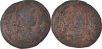 Follis Coin, Gratian, Constantinople, Bronze -