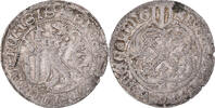 German States Groschen Coin, Saxe, Frederik II, Silver -