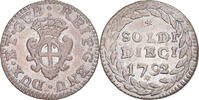 ITALIAN STATES 10 Soldi Coin, GENOA, Genoa, Billon, KM:247.2 -