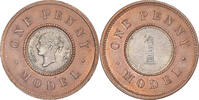 United Kingdom One Penny Model Coin, Victoria, London -