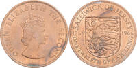 Jersey 1/12 Shilling Coin, Elizabeth II, Heaton, Copper -