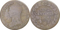 France 5 Centimes Coin, Dupré, Lille, Copper, Gadoury:126a -