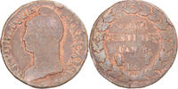 France 5 Centimes Coin, Dupré, Strasbourg, Copper -