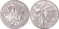 Central African States 500 Francs Coin, Paris, ESSAI, Nickel -