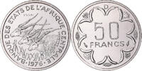 Central African States 50 Francs Coin, Paris, ESSAI, Nickel -