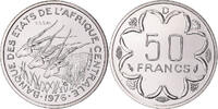 Central African States 50 Francs Coin, Paris, ESSAI, Nickel -