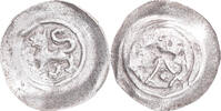 German States Denier Coin, Évêché de Strasbourg, Conrad de Lichtenberg, silver -
