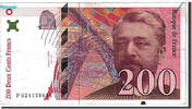 France 200 Francs Banknote, 200 F 1995-1999 ''Eiffel'' -