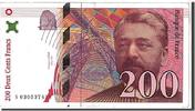 France 200 Francs Banknote, 200 F 1995-1999 ''Eiffel'' -