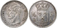 France 1/4 Franc Charles X, Paris, Silver, Gadoury:353 -