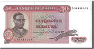 Zaire 50 Makuta Banknote, KM:17a -