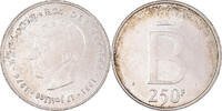 Belgium 250 Francs, 250 Frank Coin, Brussels, Silver -