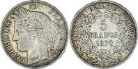 France 5 Francs Coin, Cérès, Paris, Silver, KM:818.1 -